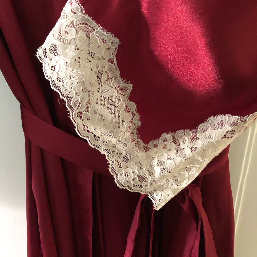 Oscar De La Renta Satin Long Robe